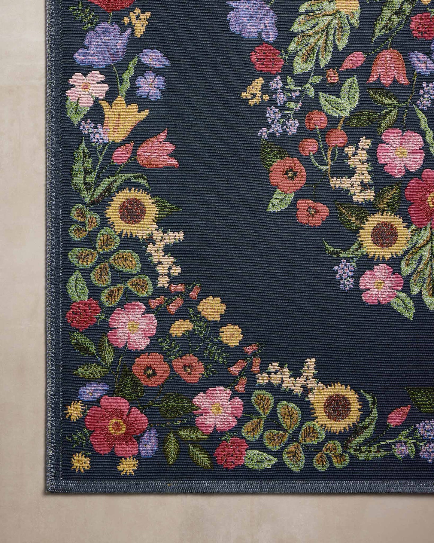 Rifle Paper Co. x Loloi Perennial PRN-01 Navy