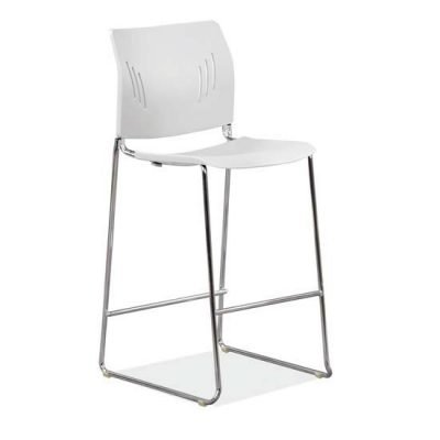 Beveled Edge Round Top Barstool Chair