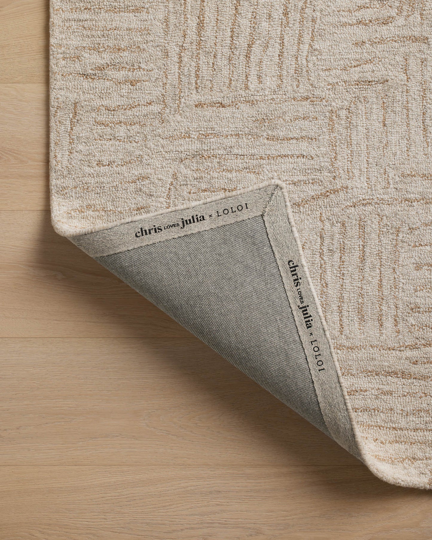 Chris Loves Julia x Loloi Polly POL-08 Smoke / Sand