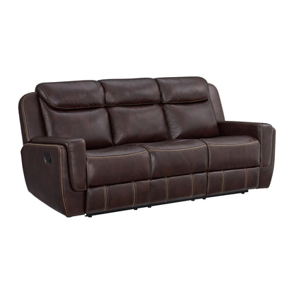 Panther 3PC Living Room Set in Neono Brown-Sofa, Loveseat & Recliner