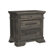 Park Ridge Twin Sleigh Storage 5PC Bedroom Set in Charcoal