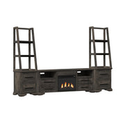 Park Ridge 4PC Entertainment Unit with 71'' TV Console in Charcoal