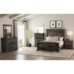 Park Ridge Queen Panel 5PC Bedroom Set in Charcoal