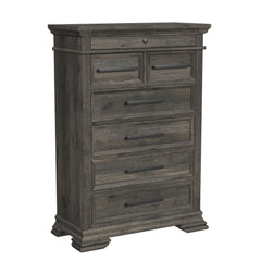 Park Ridge Twin Sleigh Storage 5PC Bedroom Set in Charcoal