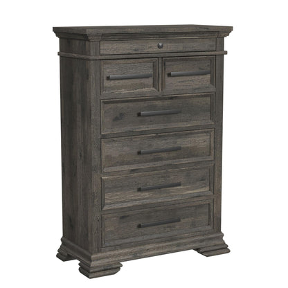Park Ridge Queen Sleigh Storage 3PC Bedroom Set in Charcoal