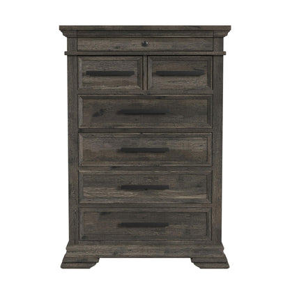 Park Ridge 6-Drawer Chest in Charcoal