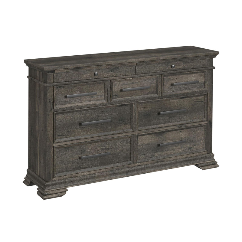 Park Ridge 9-Drawer Dresser In Charcoal