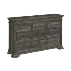 Park Ridge Queen Sleigh Storage 4PC Bedroom Set with 2 Nightstands & Dresser in Charcoal