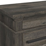 Park Ridge Queen Sleigh Storage 4PC Bedroom Set with 2 Nightstands & Dresser in Charcoal