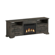 Park Ridge 4PC Entertainment Unit with 71'' TV Console in Charcoal
