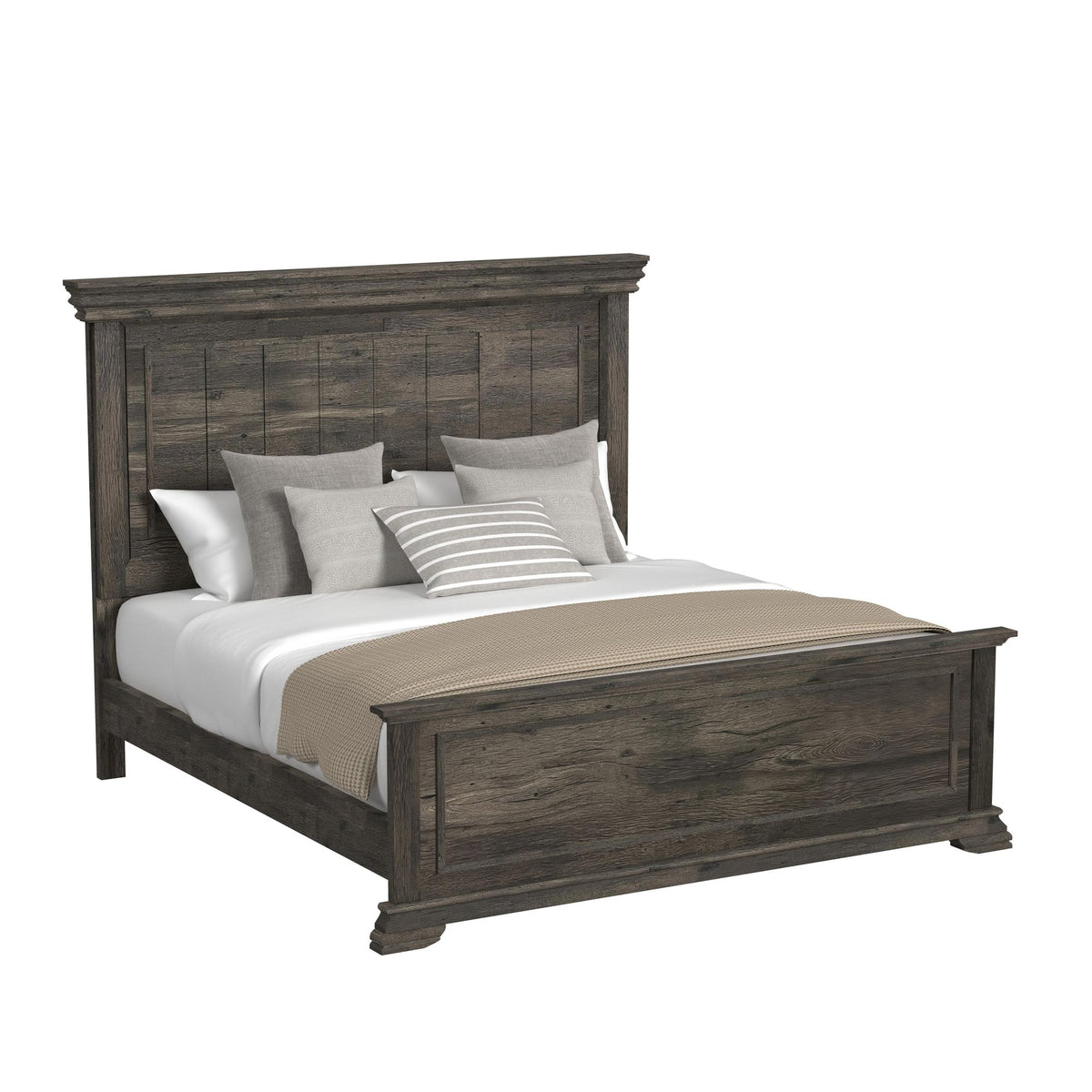 Park Ridge King Panel 3Pc Bedroom Set In Charcoal
