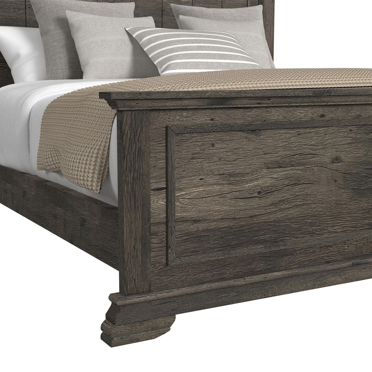 Park Ridge Queen 4PC Bedroom Set with 2 Nightstands & Chest in Charcoal