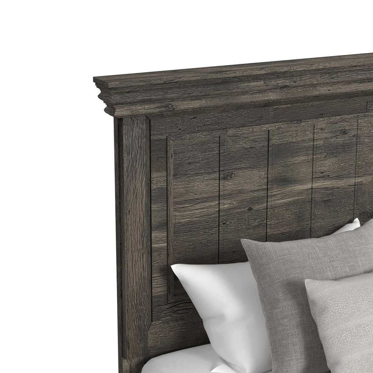 Park Ridge Queen 4PC Bedroom Set with 2 Nightstands & Chest in Charcoal