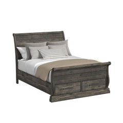 Park Ridge Queen Sleigh Storage 3PC Bedroom Set with 2 Nightstands in Charcoal