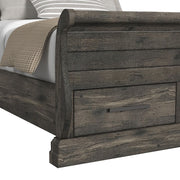 Park Ridge Queen Sleigh Storage 3PC Bedroom Set with 2 Nightstands in Charcoal