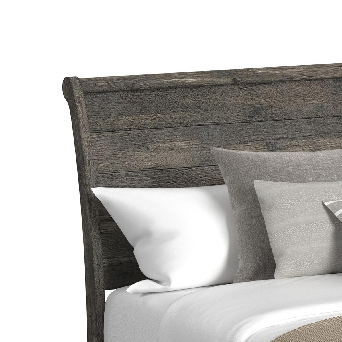 Park Ridge King Sleigh Storage 4PC Bedroom Set with 2 Nightstands & Dresser in Charcoal