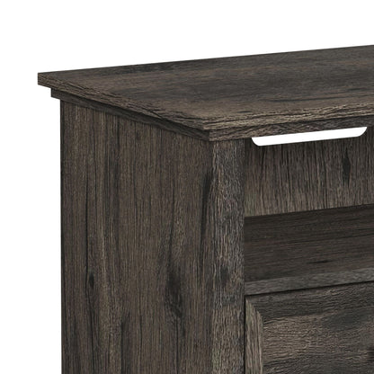 Park Ridge 4PC Entertainment Unit with 71'' TV Console in Charcoal