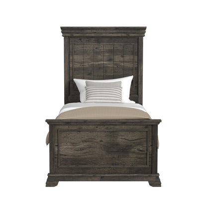 Park Ridge Twin Panel Bed in Charcoal