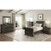 Park Ridge Twin Sleigh Storage 5PC Bedroom Set in Charcoal