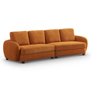 Sofá de tela bouclé Paton de 114,5''