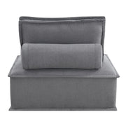 Paxton Armless Chair In Columbia Charcoal