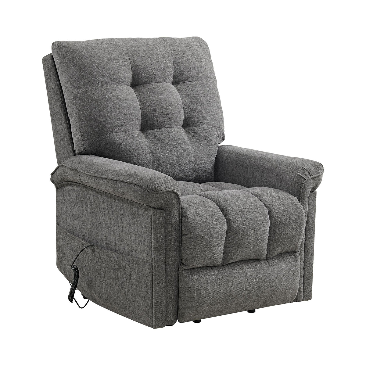 Pecos Power Motion Lift Chair In 15337-2 Ribbit Charcoal