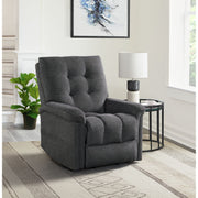 Pecos Power Motion Lift Chair in 15337-2 Ribbit Charcoal