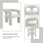Lomas Boucle Upholstered Arm Chair (Set-2)
