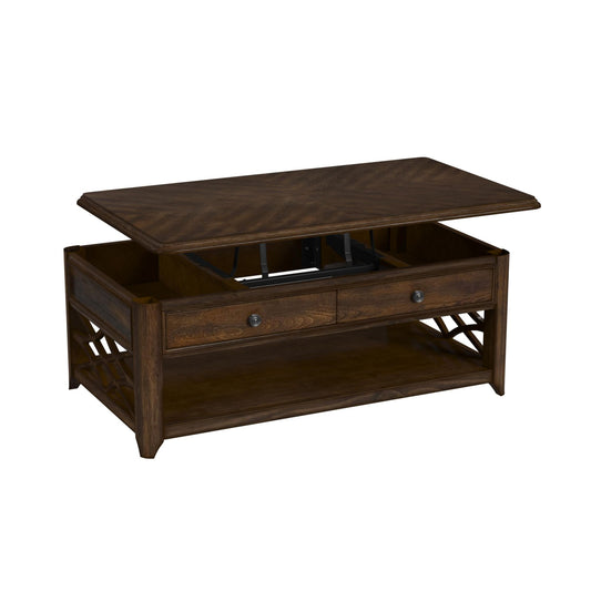 Phillipe Lift-Top Coffee Table in Cherry