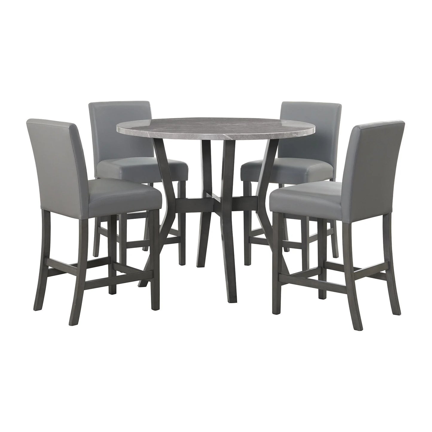 Ambridge 5PC Round Counter Set - Counter Height