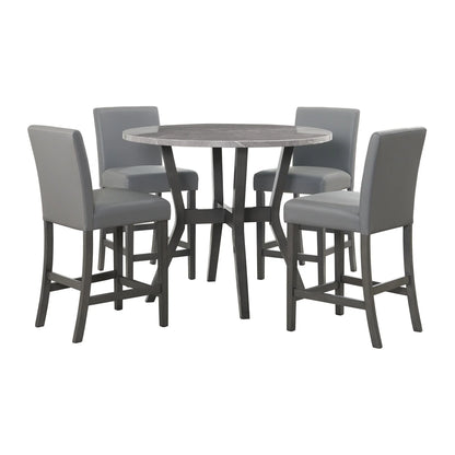 Ambridge 5PC Round Counter Set - Counter Height