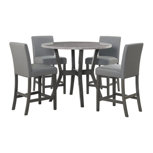 Ambridge 5PC Round Counter Set - Counter Height