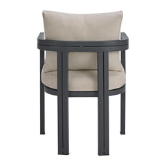 Playa 6PC Standard Height Dining Set in Dark Grey-Table, Four Chairs and Bench