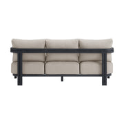 Playa Sofa - Dark Grey and Olefin Beige with 2 Pillows