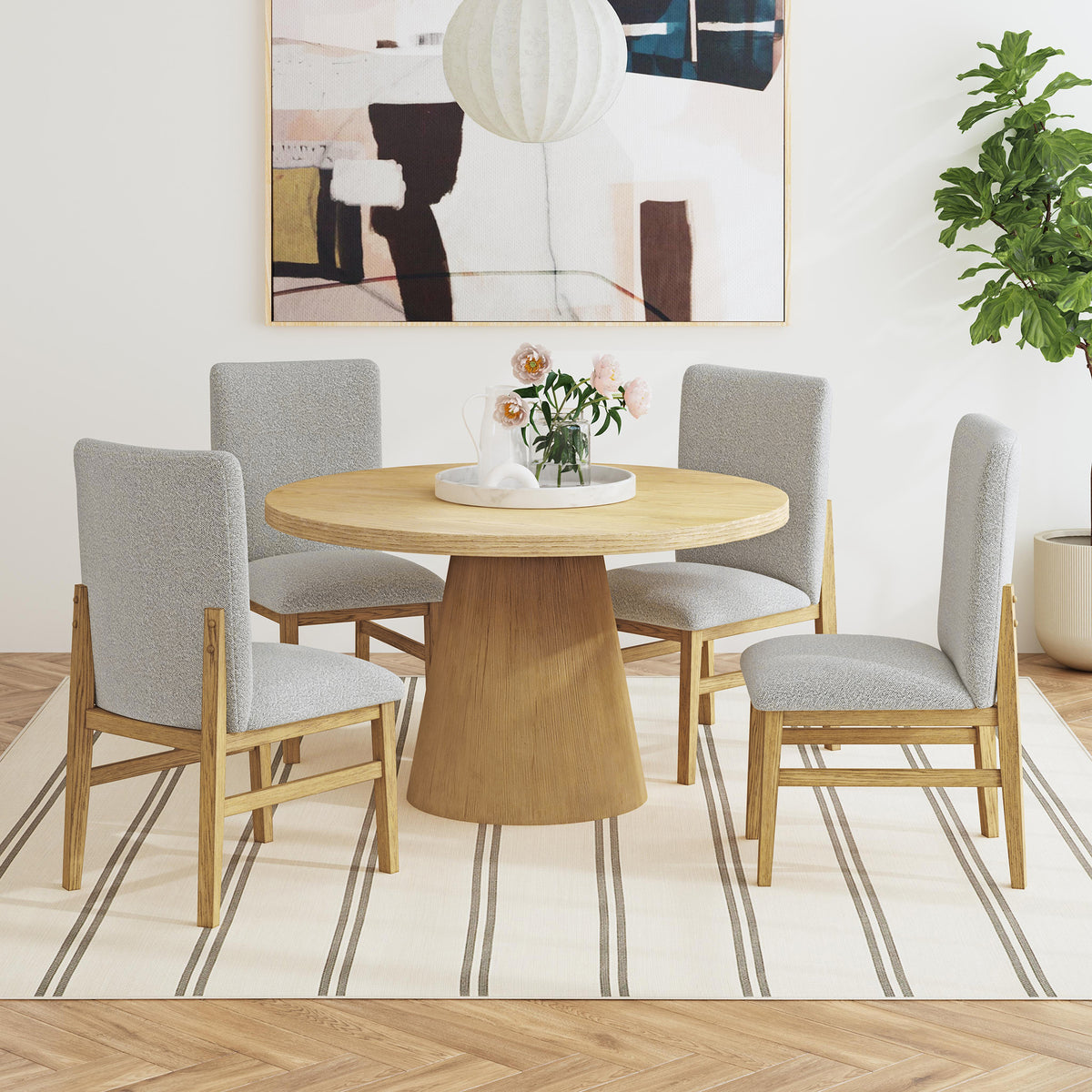 Portland Round Dining Table in Natural