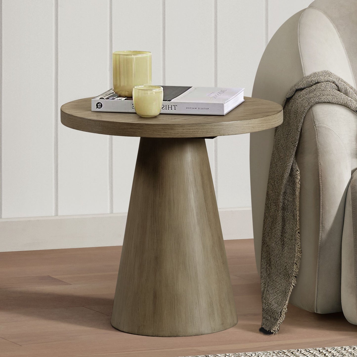 Portland End Table in Grey