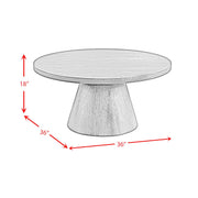 Portland Round Coffee Table in Natural