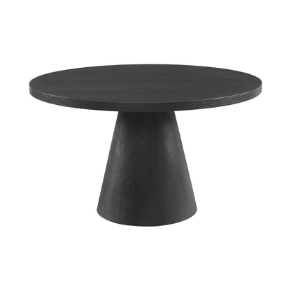 Portland Round Black Dining Table