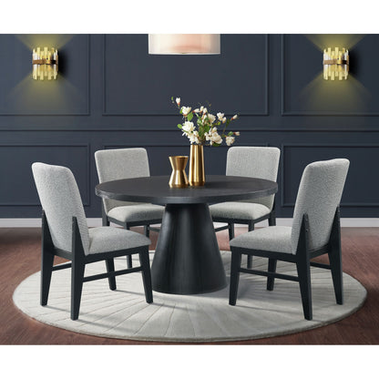 Portland Round Black Dining Table