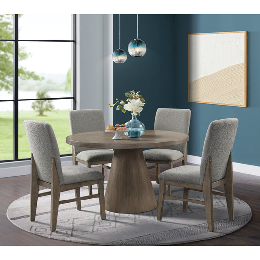 Portland Round Dining Table in Grey