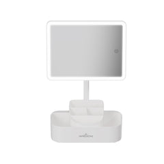 Pure Tri-Tone LED Makeup Mirror With Organizer