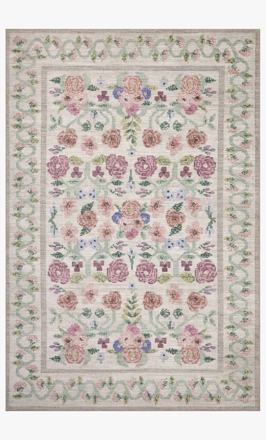 Rifle Paper Co. x Loloi Rosa RSA-01 Ivory