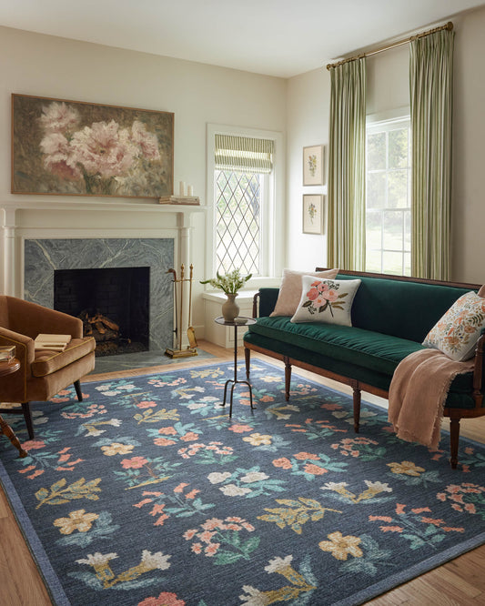 Rifle Paper Co. x Loloi Rosa RSA-03 Navy