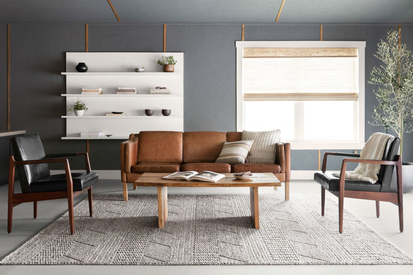 Magnolia Home de Joanna Gaines x Loloi Rowan ROW-01 Ceniza