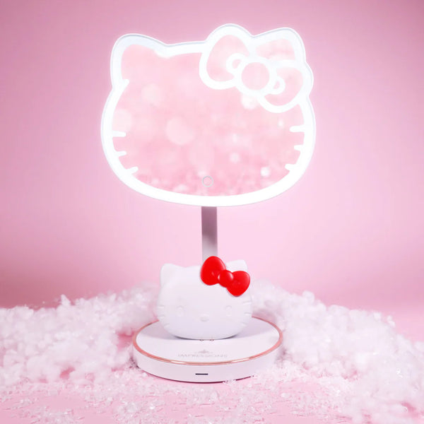 Espejo recargable LED Hello Kitty y espejo compacto inalámbrico Hello Kitty