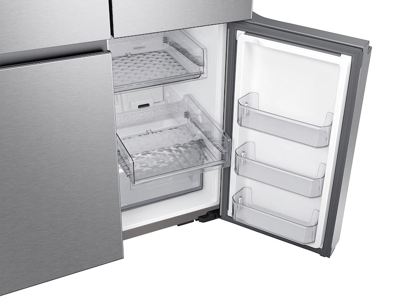 23 cu. ft. Smart Counter Depth 4-Door Flex™ Refrigerator with Beverage Center and Dual Ice Maker in Stainless Steel