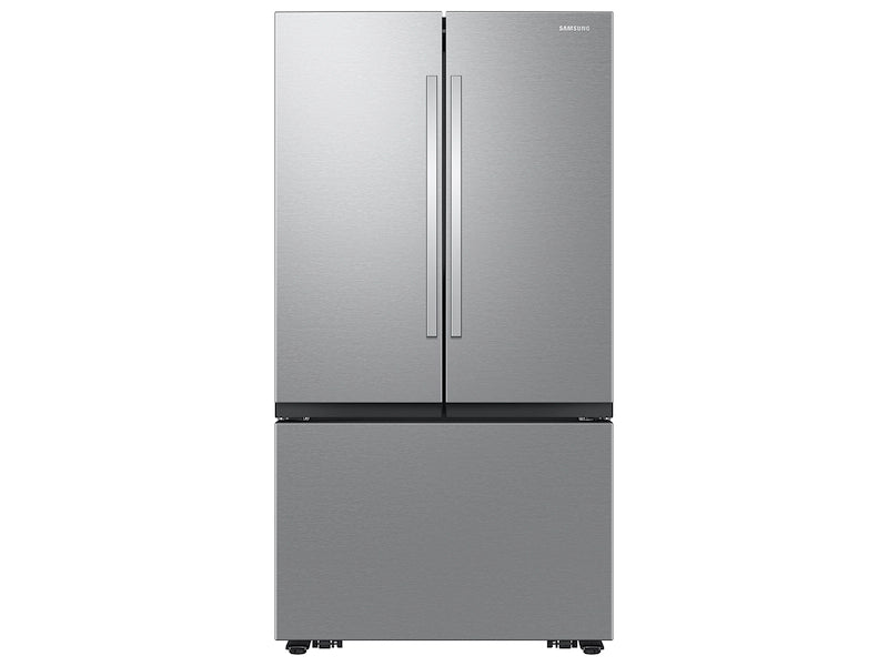 27 cu. ft. Mega Capacity Counter Depth 3-Door French Door Refrigerator with Dual Auto Ice Maker in Stainless Steel