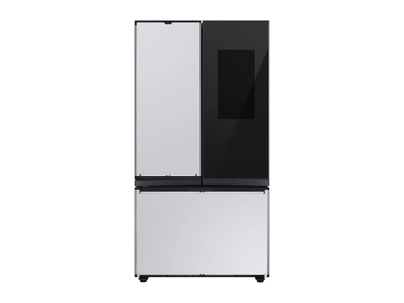 Bespoke 3-Door French Door Refrigerator (30 cu. ft.) – with Family Hub™ Panel in Charcoal Glass – (with Customizable Door Panel Colors)
