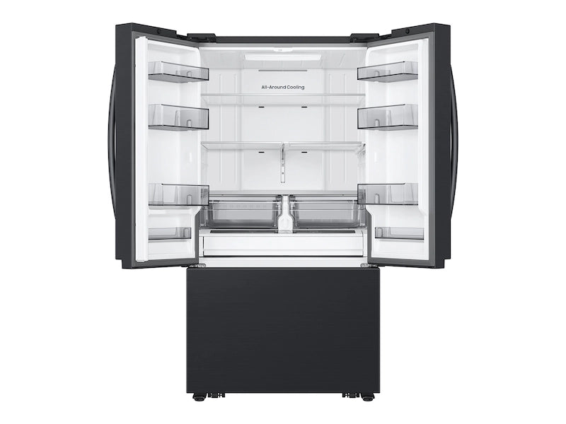 32 cu. ft. Mega Capacity 3-Door French Door Refrigerator with Dual Auto Ice Maker in Matte Black Steel