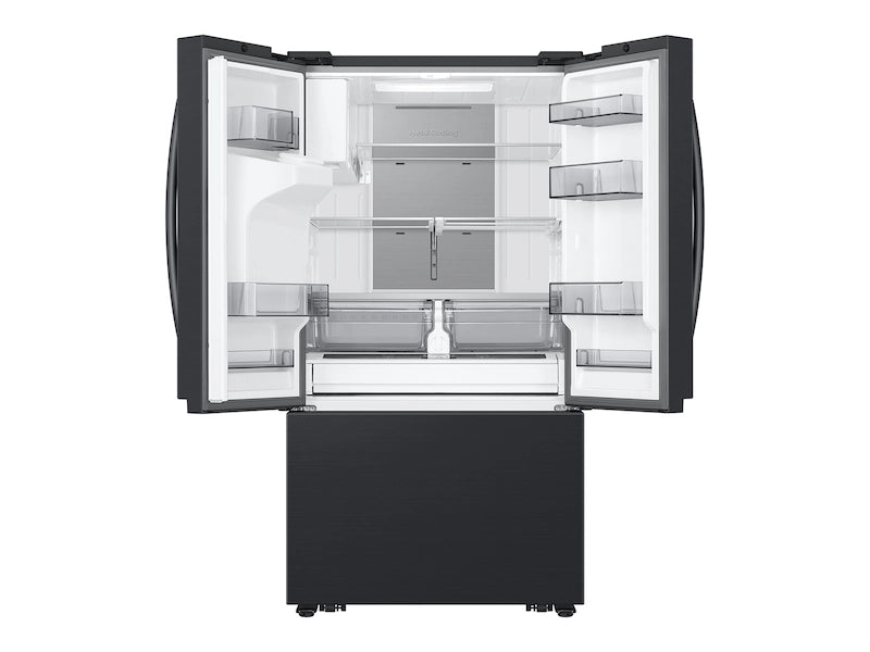 31 cu. ft. Mega Capacity 3-Door French Door Refrigerator with Four Types of Ice in Matte Black Steel